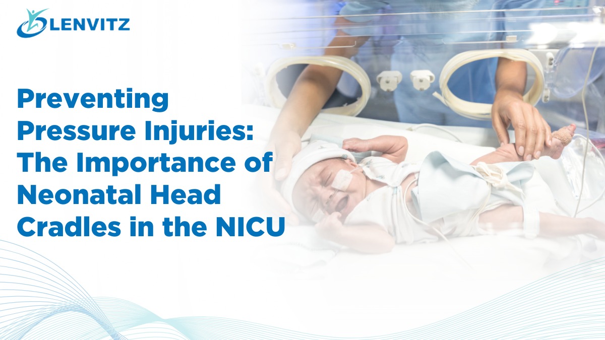 Neonatal head cradle supporting infant’s head to prevent pressure injuries in NICU