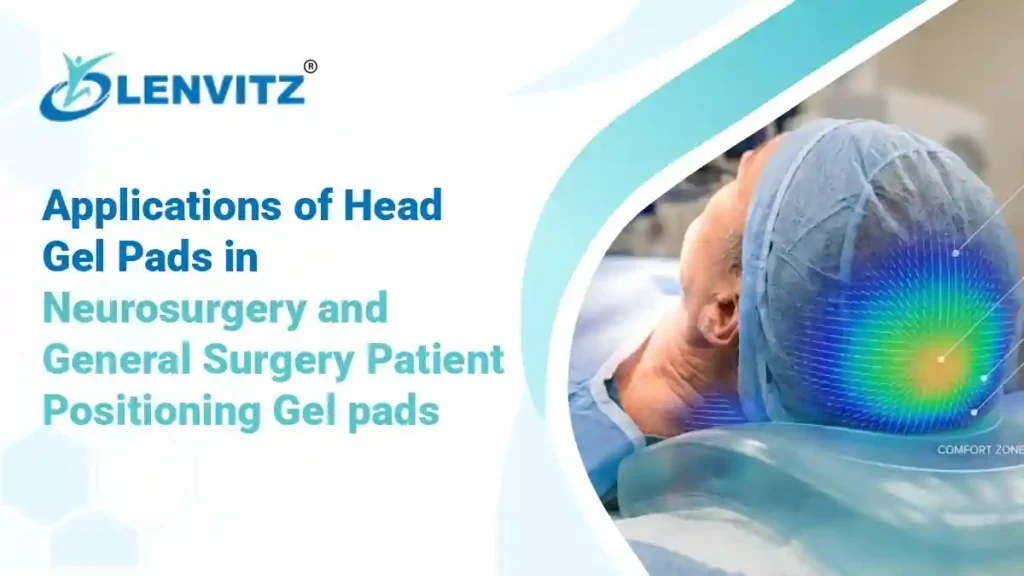 Medical-grade silicone head gel pad for neurosurgery patient positioning.
